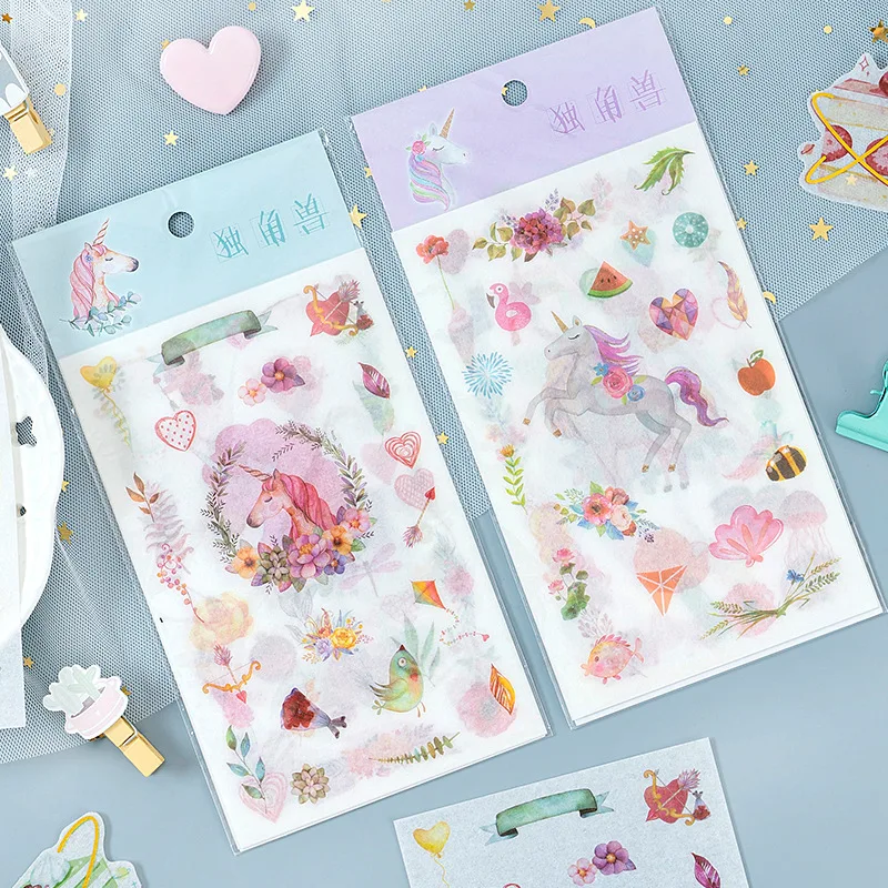 6 Sheets Cute Unicorn Sticker Decoration Planner Scrapbooking Cartoon Washi Stationery
6 Sheets Cute Unicorn Sticker Decoration Planner Scrapbooking Cartoon Washi Stationery