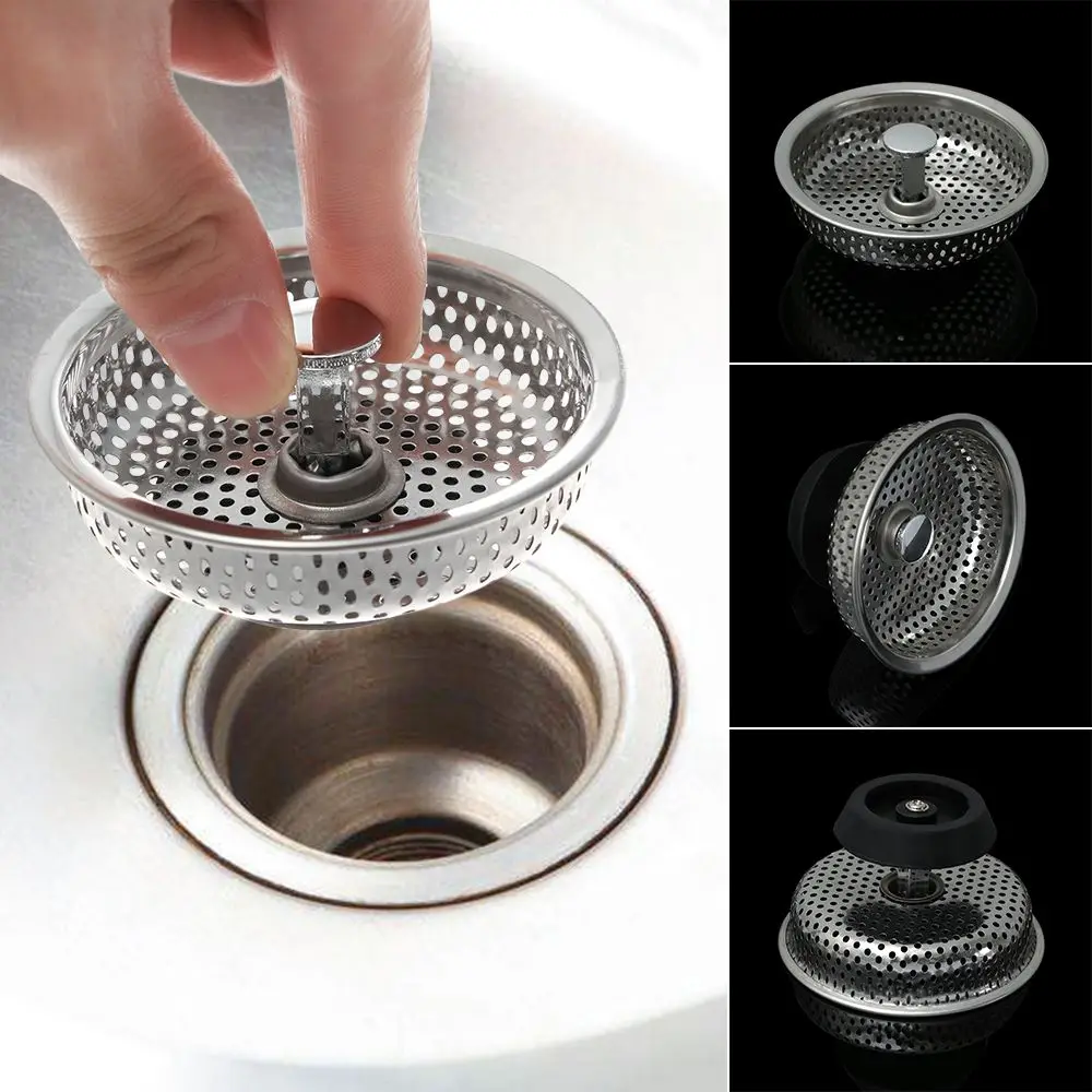 Mesh Bathroom Basin Sink Drain Stopper Filter Basket Kitchen Waste Sink Strainer Disposer Plug Stainless Steel
Mesh Bathroom Basin Sink Drain Stopper Filter Basket Kitchen Waste Sink Strainer Disposer Plug Stainless Steel