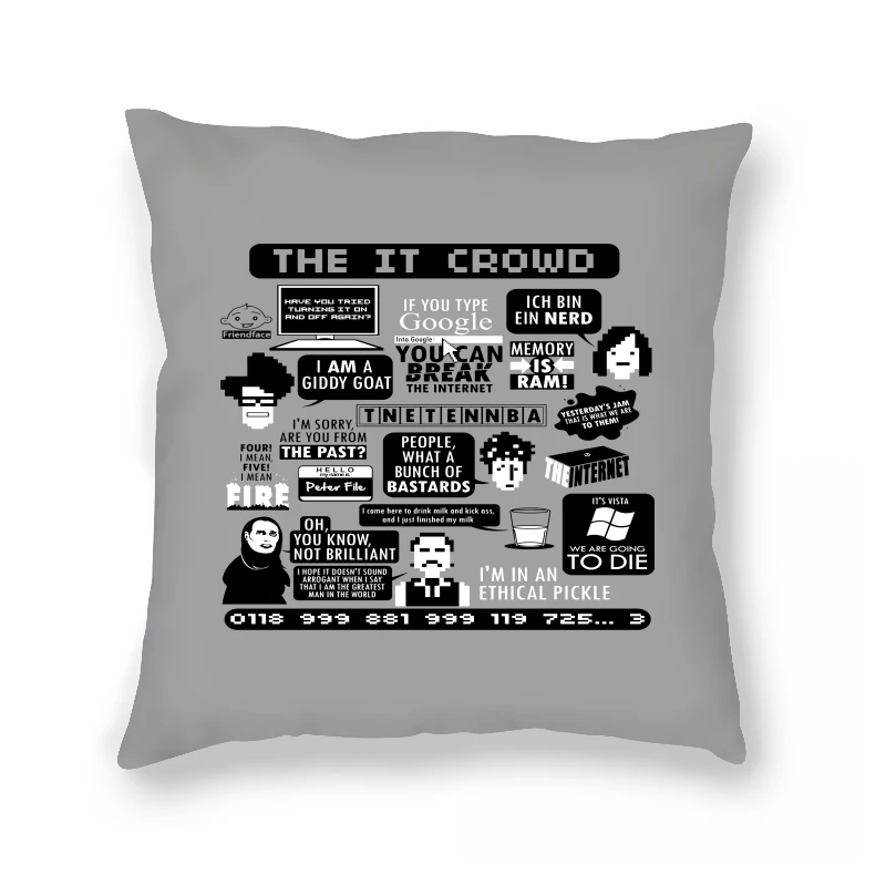 The It Crowd Quotes Unique Pure for Computer Programmer Graphic Pillow Case Vintage Graphic
The It Crowd Quotes Unique Pure for Computer Programmer Graphic Pillow Case Vintage Graphic