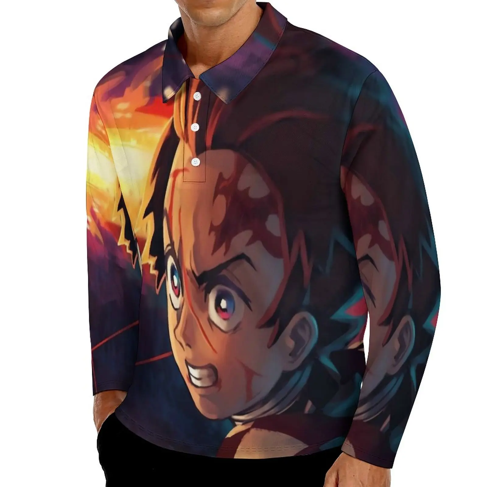 Demon Slayer Polo Shirts Spring Kimetsu No Yaiba Anime Casual Shirt Long Sleeve Turn-Down Collar Y2K Graphic Oversize T-Shirts
Demon Slayer Polo Shirts Spring Kimetsu No Yaiba Anime Casual Shirt Long Sleeve Turn-Down Collar Y2K Graphic Oversize T-Shirts