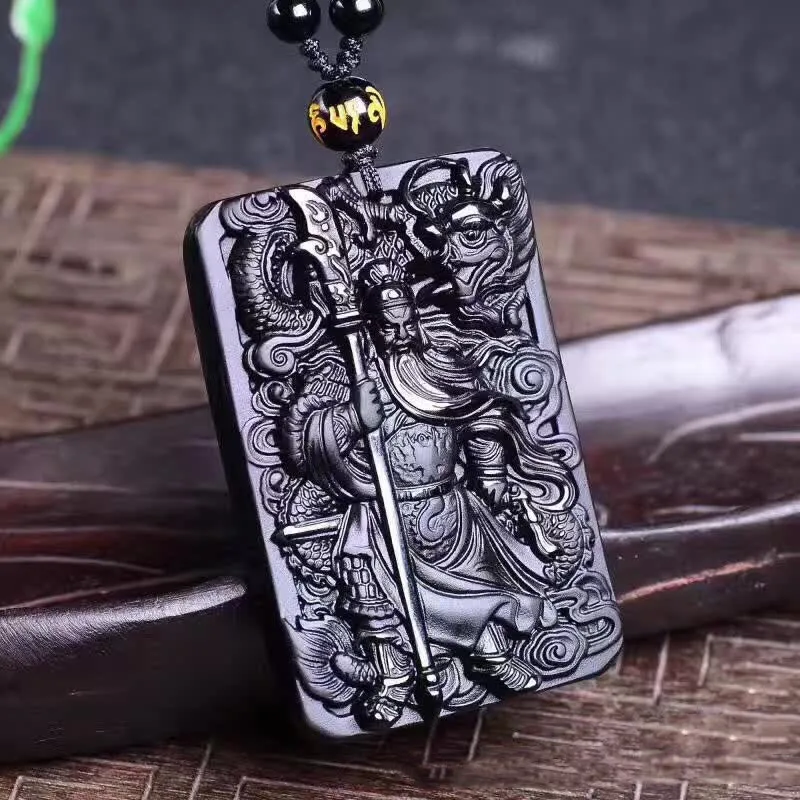 Natural Obsidian Dragon Subduing Guan Gong Wu God of Wealth Pendant Simple and Versatile Pendant for Men and Women
Natural Obsidian Dragon Subduing Guan Gong Wu God of Wealth Pendant Simple and Versatile Pendant for Men and Women