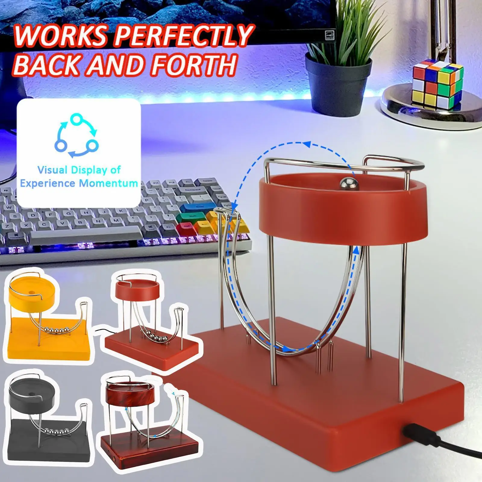 Kinetic Art Marble Perpetual Machine Rolling Ball Marble Toy Ball Art Art Miniature Motion Jump Machine Home Ornament Perpe J0u5
Kinetic Art Marble Perpetual Machine Rolling Ball Marble Toy Ball Art Art Miniature Motion Jump Machine Home Ornament Perpe J0u5