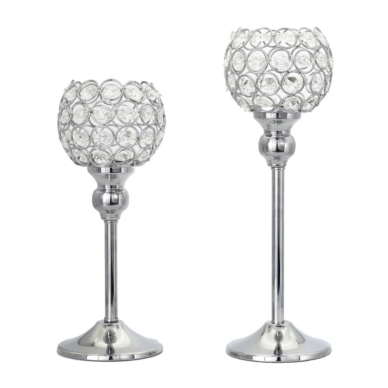 Silver Crystal Candle Holders Set Of 2 Decorative Candlesticks Holder For Table Centerpiece Christmas Wedding
Silver Crystal Candle Holders Set Of 2 Decorative Candlesticks Holder For Table Centerpiece Christmas Wedding