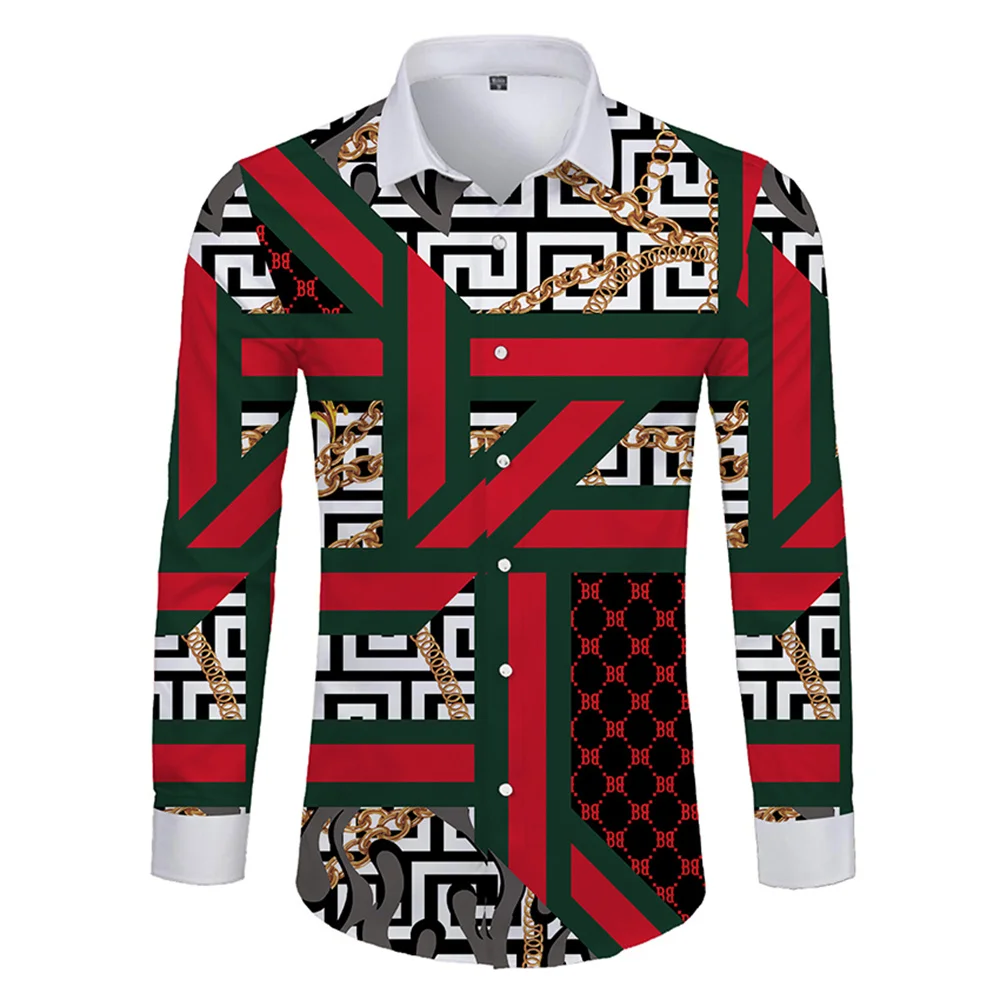 2022 Spring Autumn New Casual Luxury 3d Digital Printing Long Sleeve Men's Shirts Fashion Turn Down Collar Tops Club Clothes
2022 Spring Autumn New Casual Luxury 3d Digital Printing Long Sleeve Men's Shirts Fashion Turn Down Collar Tops Club Clothes