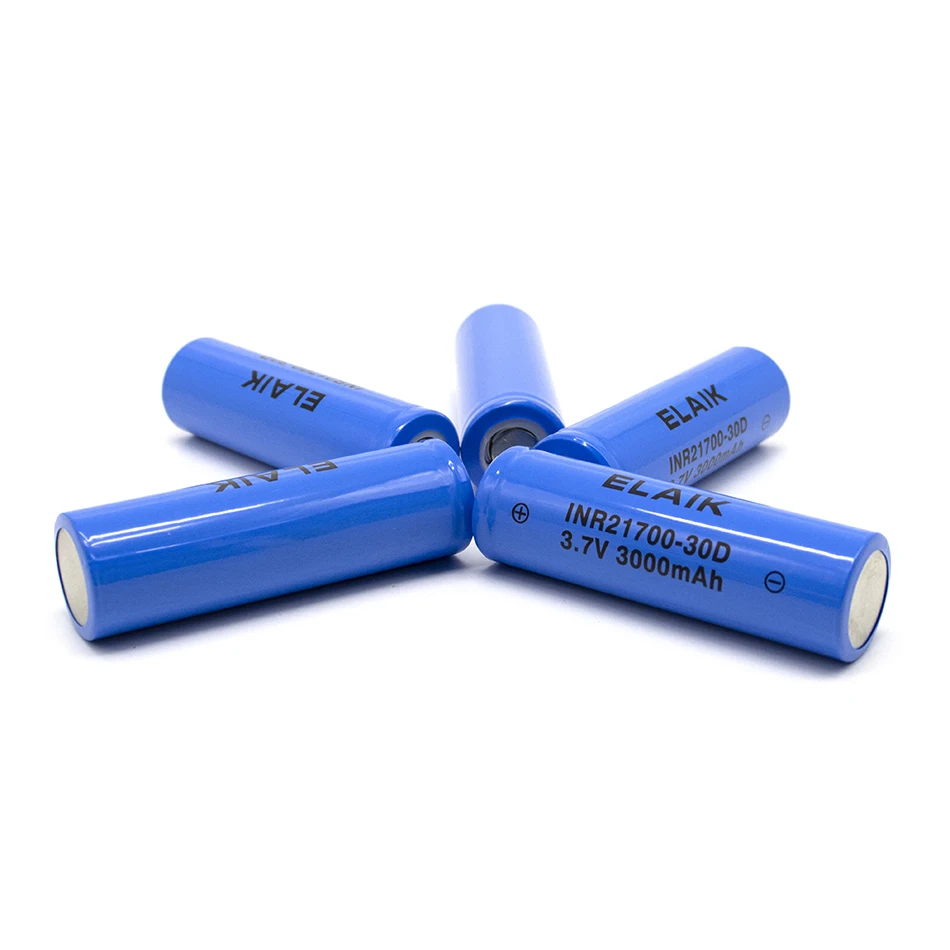 

20 PCS 3.7V INR21700 30D 3000mAh high capacity Rechargeable lithium-ion batteries for flashlights, power tools, car batteries