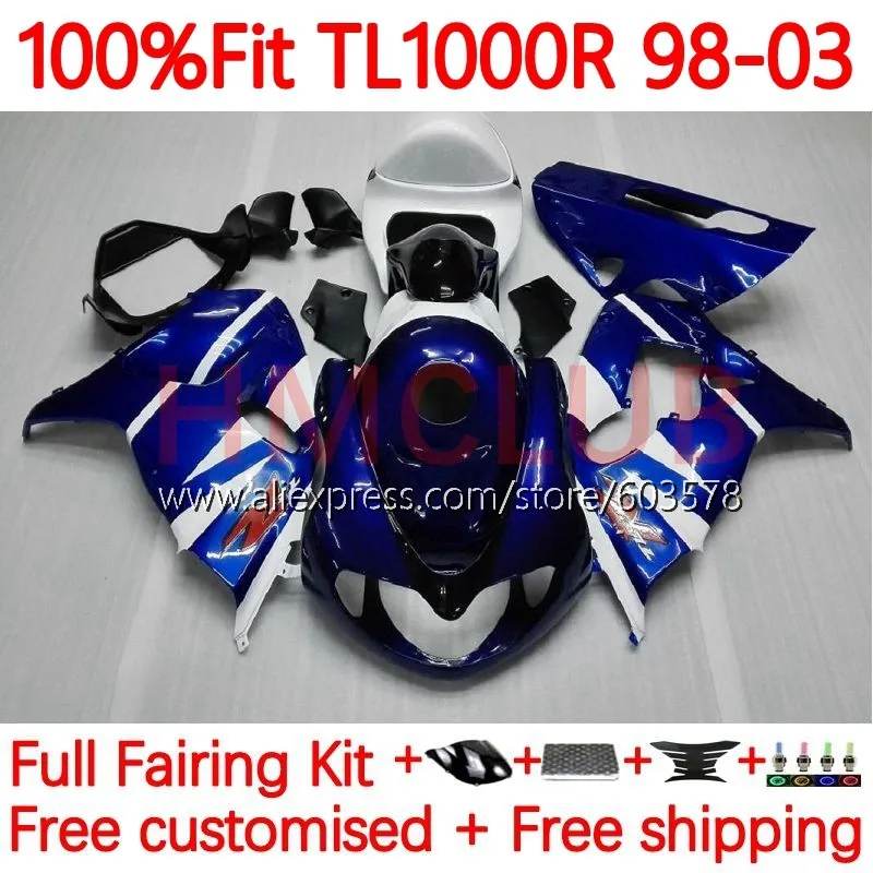 TL1000 для SUZUKI SRAD TL 1000 R 1000R 98 99 01 02 03 TL1000R 1998 2000 2001 2002 2003 впрыскиваемые Обтекатели 103No.0 синий белый
TL1000 для SUZUKI SRAD TL 1000 R 1000R 98 99 01 02 03 TL1000R 1998 2000 2001 2002 2003 впрыскиваемые Обтекатели 103No.0 синий белый