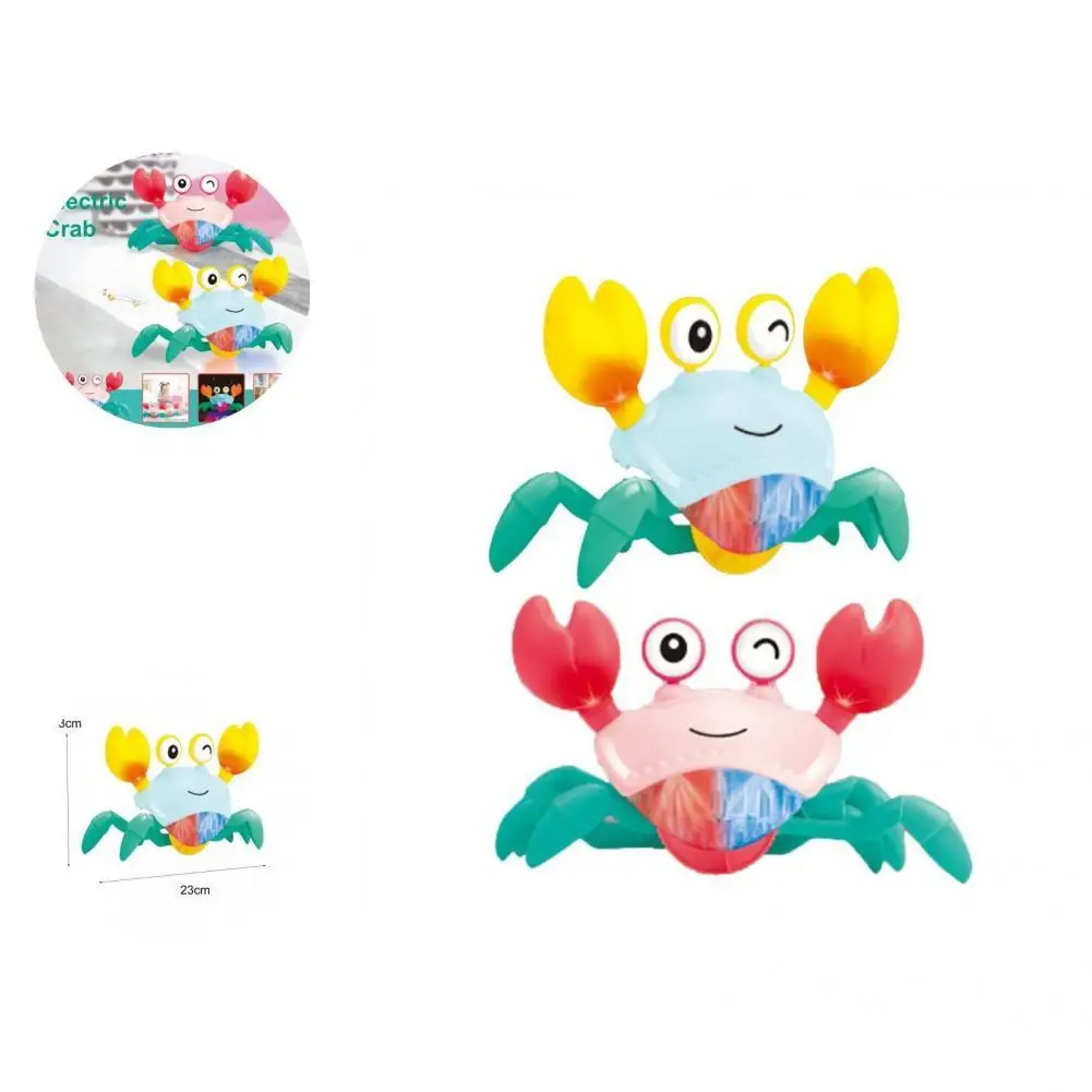Rounded Edge Functional Interactive Electronic Pet Crab Toy Music Electric Toy Flexibly Avoid Obstacles for Child
Rounded Edge Functional Interactive Electronic Pet Crab Toy Music Electric Toy Flexibly Avoid Obstacles for Child
