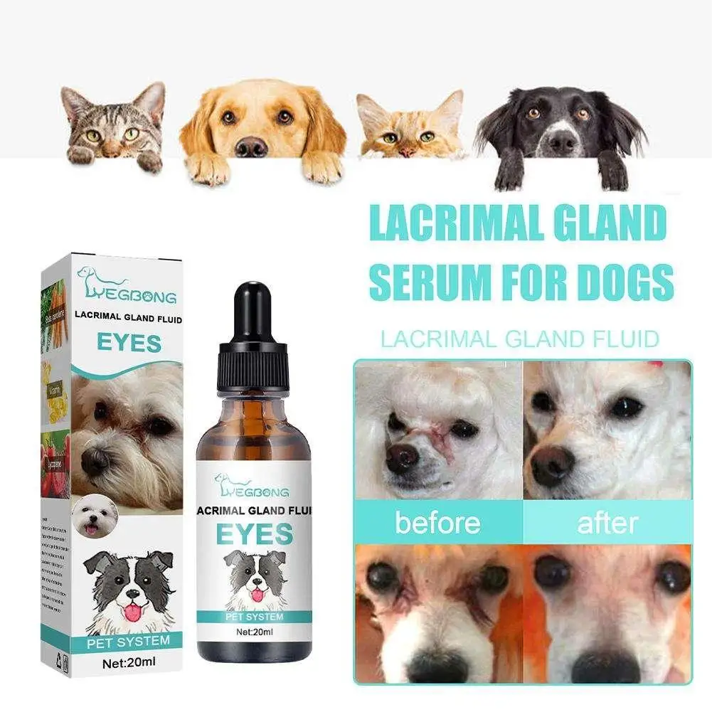 

20ml Pet Eye Cleaner For Cats Dogs Tear Stains Wash Removers Mild Wash Drops Eye Cleaner For Runny Eyes Red Itchy Tears Car P4s0
