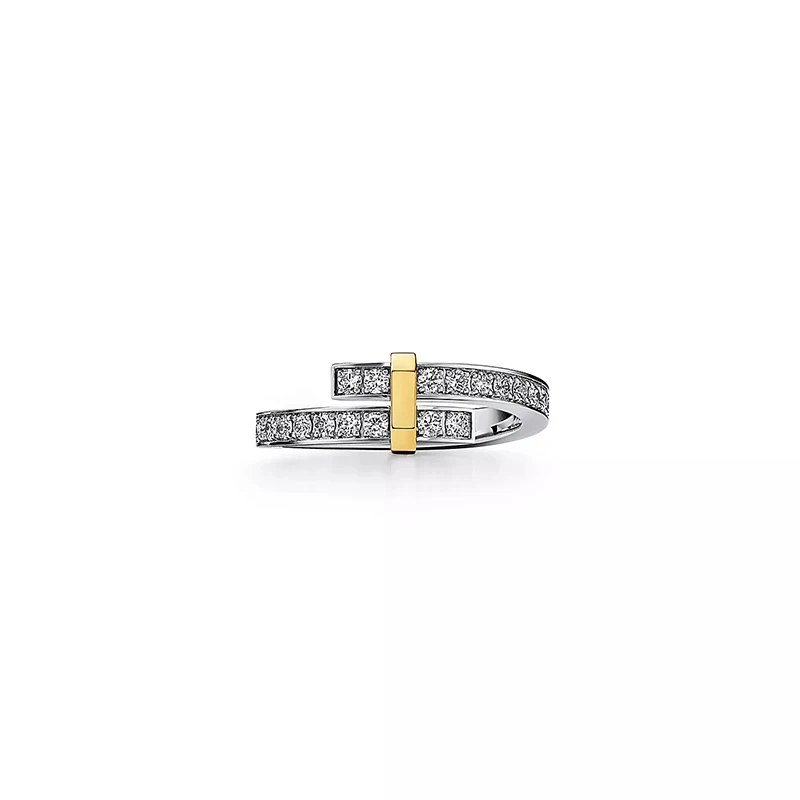New 2023 Brilliant Diamond Edge Collection Platinum and Gold Accent Narrow Band Women's Bypass Ring Factory Direct
New 2023 Brilliant Diamond Edge Collection Platinum and Gold Accent Narrow Band Women's Bypass Ring Factory Direct