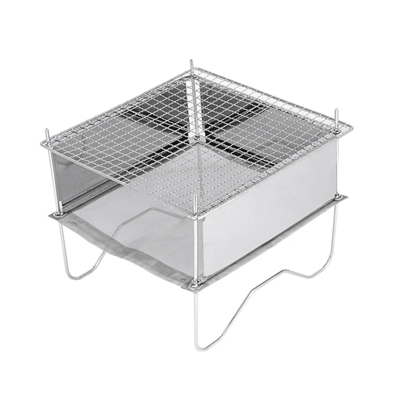 Outdoor Stainless Steel Mini Folding Barbecue Grill Camping Fire Station Simple Portable Wood Stove Bonfire Rack
Outdoor Stainless Steel Mini Folding Barbecue Grill Camping Fire Station Simple Portable Wood Stove Bonfire Rack