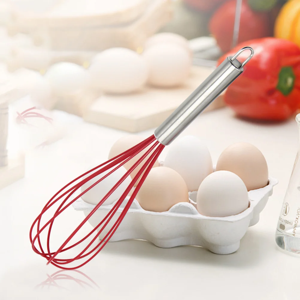 3Pcs Silicone Egg Whisk Hand Egg Beater Kitchen Wire Balloon Silicone Egg Beater Whisk Utensil Silicone Whisk
3Pcs Silicone Egg Whisk Hand Egg Beater Kitchen Wire Balloon Silicone Egg Beater Whisk Utensil Silicone Whisk