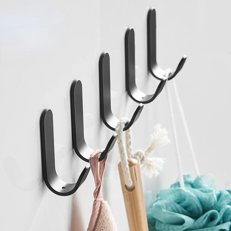 Aluminum Bathroom Strong Coat Hook Door Paste Hook Free Punch Bedroom Wall Hanging Coat Hook Self Adhesive Hook Black Key Hooks
Aluminum Bathroom Strong Coat Hook Door Paste Hook Free Punch Bedroom Wall Hanging Coat Hook Self Adhesive Hook Black Key Hooks