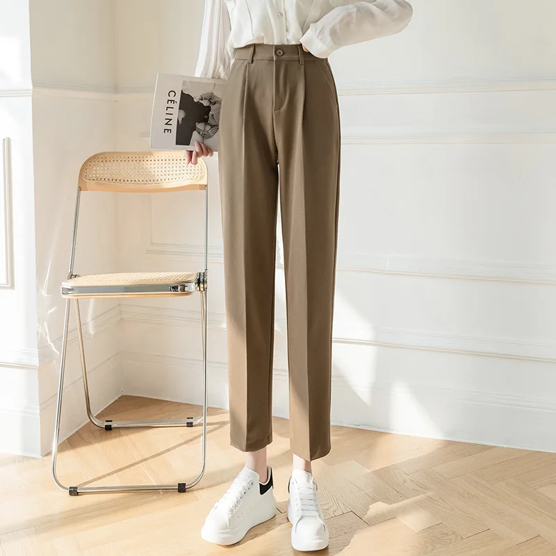 CGC Simple Solid Women Pants 2022 Spring Autumn Office Work High Waist Trouser Suits Women Retro Wide Leg Oversize Pant Female
CGC Simple Solid Women Pants 2022 Spring Autumn Office Work High Waist Trouser Suits Women Retro Wide Leg Oversize Pant Female