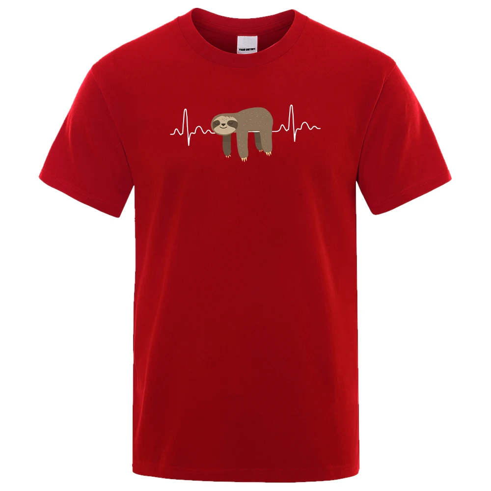 Men's T-shirt Sloth Resting On Tummy Print Casual T-shirt Male Pure Cotton Regular Short Sleeve T-shirts Top Man Tees Streetwear
Men's T-shirt Sloth Resting On Tummy Print Casual T-shirt Male Pure Cotton Regular Short Sleeve T-shirts Top Man Tees Streetwear
