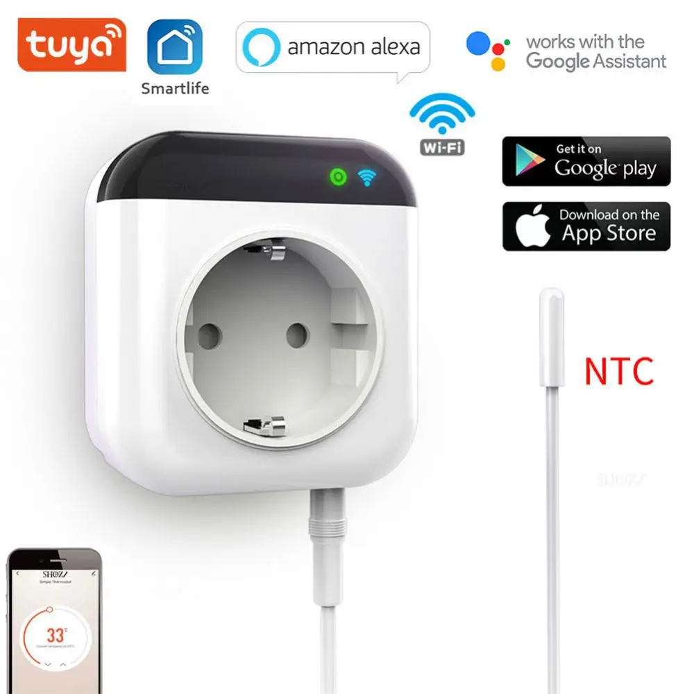 Tuya EU Wifi Smart Socket Plug Outlet Power Monitor Timing Function Programmable Plug Works With Alexa Google Home Smartlife App
Tuya EU Wifi Smart Socket Plug Outlet Power Monitor Timing Function Programmable Plug Works With Alexa Google Home Smartlife App