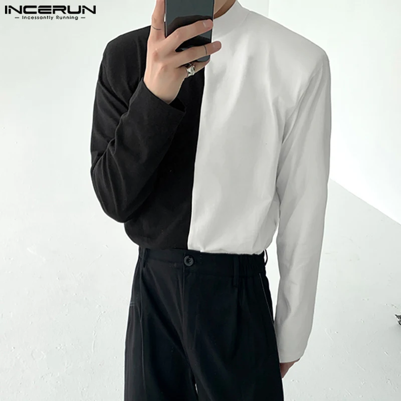 INCERUN 2022 Men T Shirt Patchwork Turtleneck Long Sleeve Stylish Casual Undershirt Tops Men Streetwear Leisure Camisetas S-5XL
INCERUN 2022 Men T Shirt Patchwork Turtleneck Long Sleeve Stylish Casual Undershirt Tops Men Streetwear Leisure Camisetas S-5XL