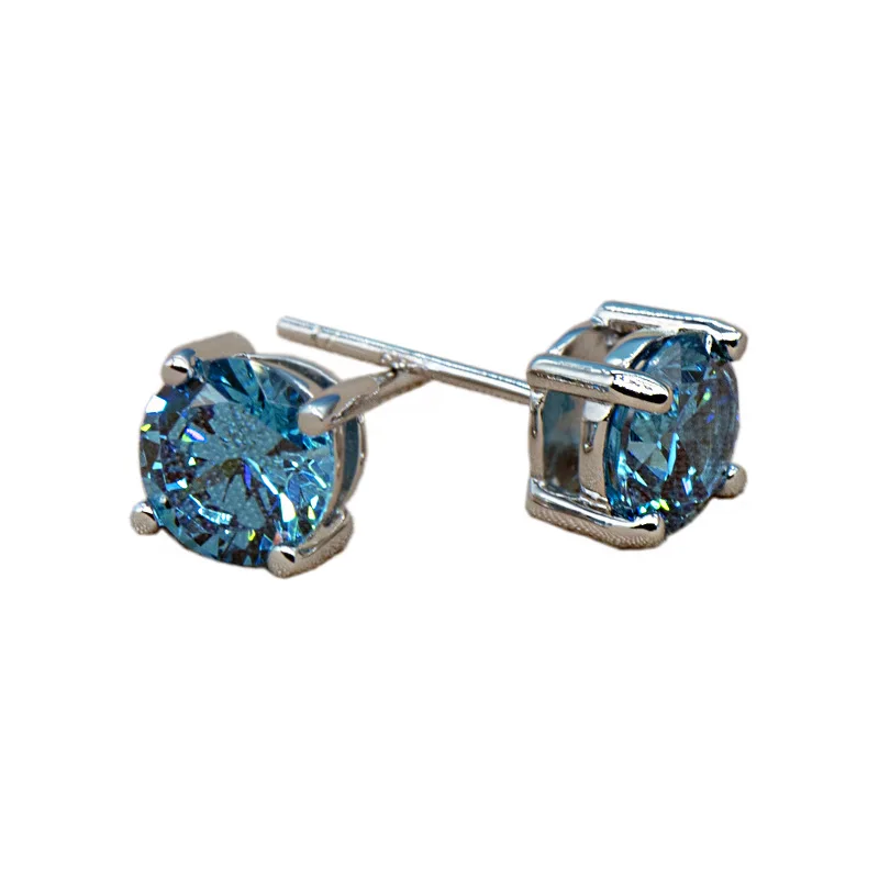 Female Aquamarine Stone Earrings Crystal 925 Sterling Silver Wedding Earrings for Women Vintage Double Stud Earrings 2022 New
Female Aquamarine Stone Earrings Crystal 925 Sterling Silver Wedding Earrings for Women Vintage Double Stud Earrings 2022 New