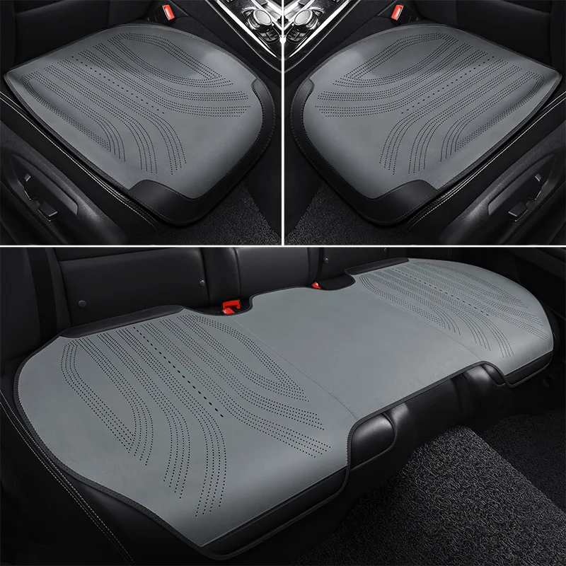 

Car Seat Cover Pads Accessories Breathable Suede Leather Car Seat Cushion All Seasons Auto Interior Ptotection Mats Universal