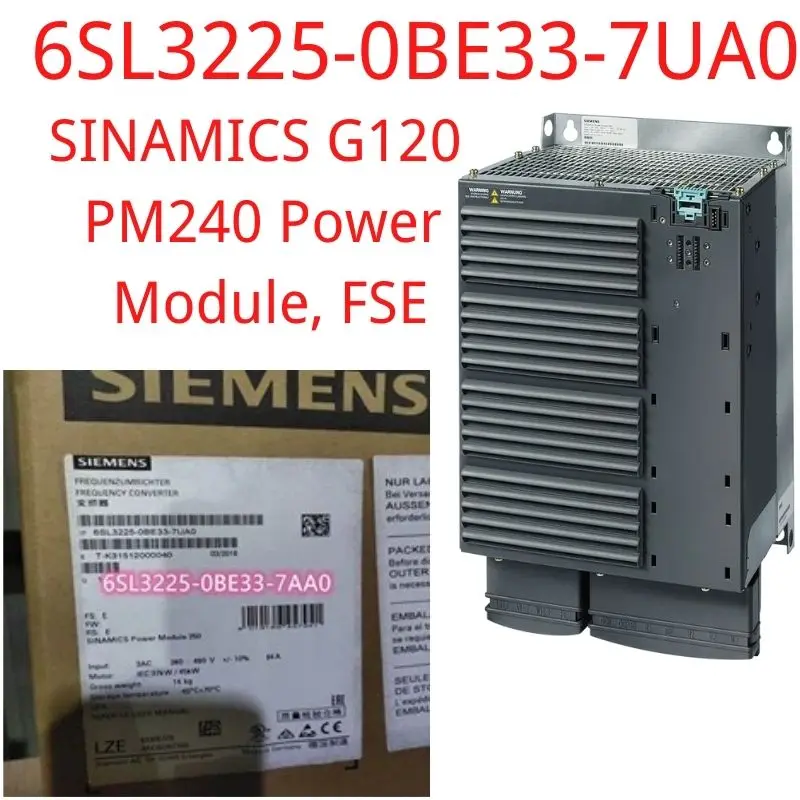 6SL3225-0BE33-7UA0 Brand New SINAMICS G120 POWER MODULE PM250 WITHOUT FILTER POSSIBILITY OF REGENERATION 3AC380-480V
6SL3225-0BE33-7UA0 Brand New SINAMICS G120 POWER MODULE PM250 WITHOUT FILTER POSSIBILITY OF REGENERATION 3AC380-480V