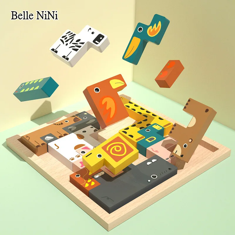 Children's Educational Wooden Puzzle Large Particle Building Blocks Transportation Animal Tetris Early Education Puzzle Toy
Children's Educational Wooden Puzzle Large Particle Building Blocks Transportation Animal Tetris Early Education Puzzle Toy