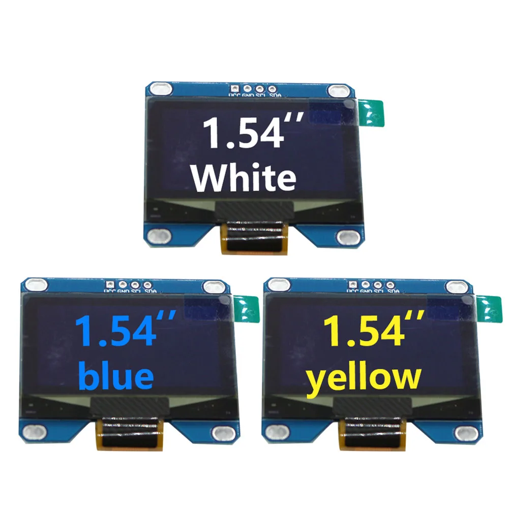 1.54 Inch OLED1306 Driver LCD Module 4-pin/7-pin IIC/I2C Serial Interface 128*64 Resolution Yellow White Blue LCD Display Board
1.54 Inch OLED1306 Driver LCD Module 4-pin/7-pin IIC/I2C Serial Interface 128*64 Resolution Yellow White Blue LCD Display Board