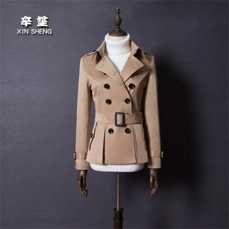 England double-breasted trench coat for women short coats womens casaco feminino overcoat woman spring autumn black khaki red
England double-breasted trench coat for women short coats womens casaco feminino overcoat woman spring autumn black khaki red