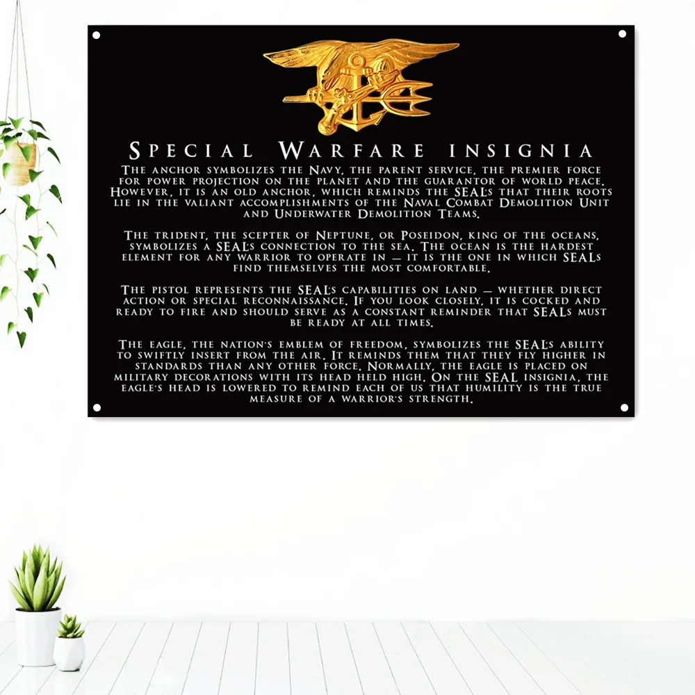 SPECIAL WARFARE INSIGNIA. Modern Wall Art Motivational Posters Tapestry Office Decor Entrepreneur Inspirational Banners Flag
SPECIAL WARFARE INSIGNIA. Modern Wall Art Motivational Posters Tapestry Office Decor Entrepreneur Inspirational Banners Flag