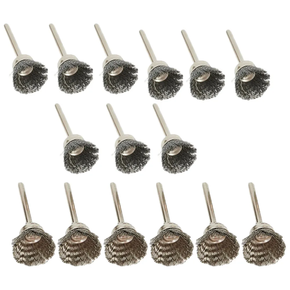 15pcs Drill Brush 15mm Wire Cup 3mm Shank Stainless Steel Brushes For Cleaning Derusting Grinding Rotary Tool Electric Grinder
15pcs Drill Brush 15mm Wire Cup 3mm Shank Stainless Steel Brushes For Cleaning Derusting Grinding Rotary Tool Electric Grinder