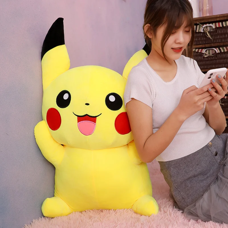 Japanese 80cm Big Doll Size Pokemon Pikachu Anime Plush Cute Naughty Pikachu Children's Collection Toys Christmas Birthday Gifts
Japanese 80cm Big Doll Size Pokemon Pikachu Anime Plush Cute Naughty Pikachu Children's Collection Toys Christmas Birthday Gifts