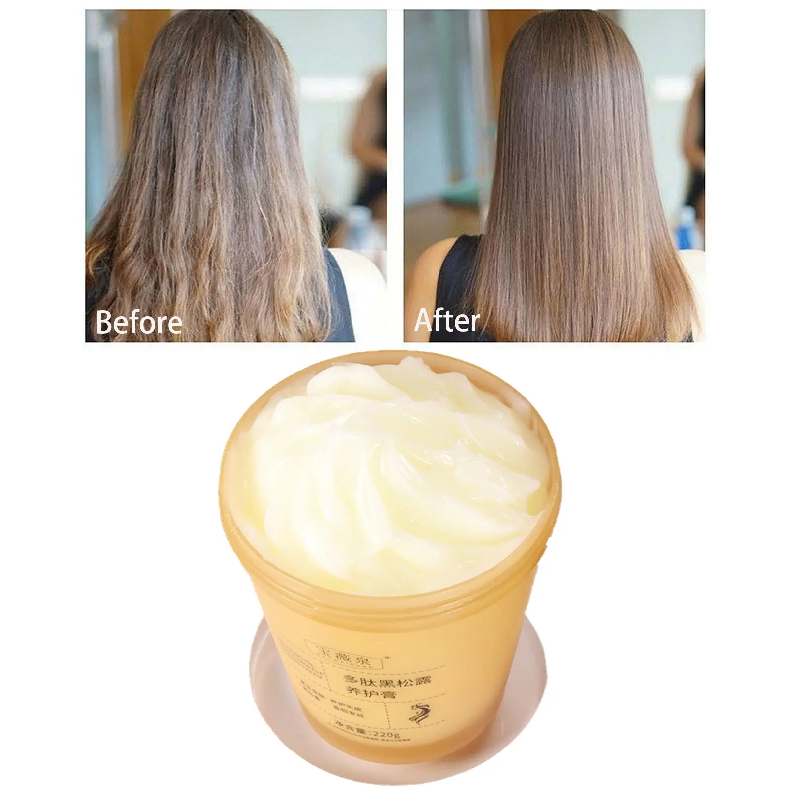 Polypeptide Truffle Hair Curing Cream Hair Treatment Mask Repairs Frizzy Hair Root Treatment Nourishment Hair Scalp Care 220g
Polypeptide Truffle Hair Curing Cream Hair Treatment Mask Repairs Frizzy Hair Root Treatment Nourishment Hair Scalp Care 220g