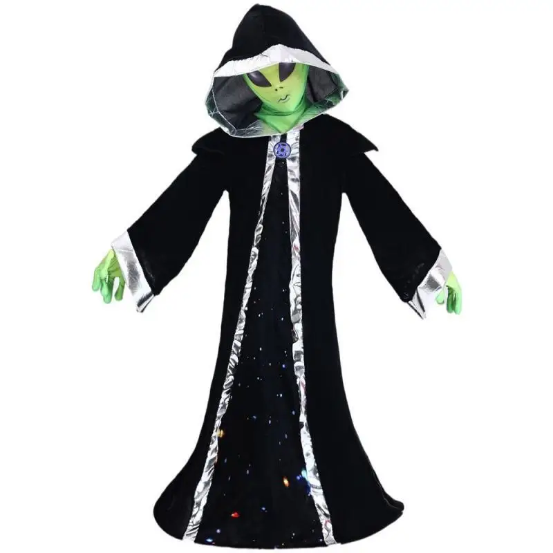 Halloween Game Party Creative Children Cosplay Extra-Terrestrial Photography Costume Set with Mask Gloves Prop Accessories
Halloween Game Party Creative Children Cosplay Extra-Terrestrial Photography Costume Set with Mask Gloves Prop Accessories