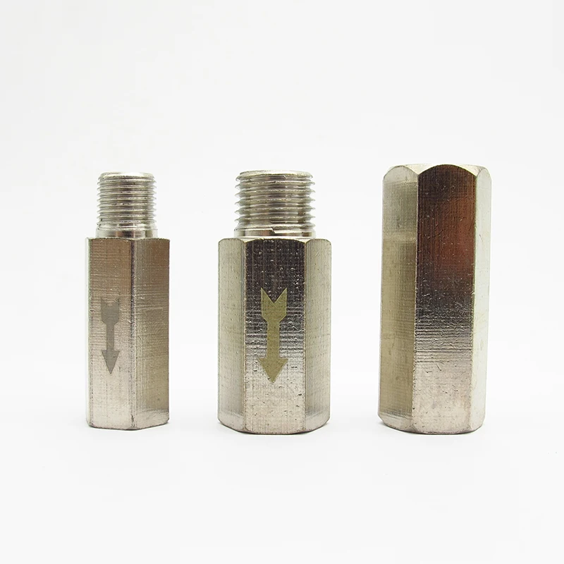 1/8" 1/4" 3/8" 1/2" 3/4" BSP Female Male Brass Pneumatic Check Valve Full Port One Way Non-return Valve For Air Water Oil Gas
1/8" 1/4" 3/8" 1/2" 3/4" BSP Female Male Brass Pneumatic Check Valve Full Port One Way Non-return Valve For Air Water Oil Gas