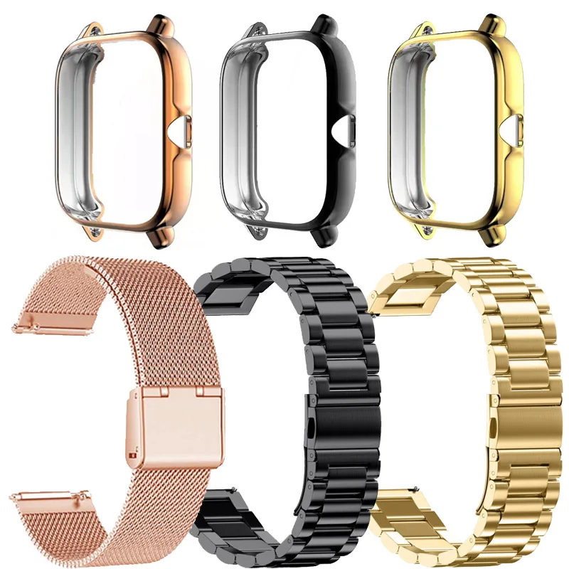 Bracelet Protective Case For Xiaomi Huami Amazfit Bip S Lite U Pro GTS 2 2e 3 Mini Watch Strap Stainless Steel Watchband
Bracelet Protective Case For Xiaomi Huami Amazfit Bip S Lite U Pro GTS 2 2e 3 Mini Watch Strap Stainless Steel Watchband