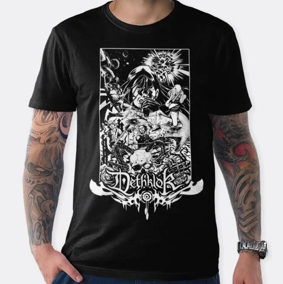 Редкая футболка с рисунком Metalocalypse Dethklok унисекс мужские и женские все футболки
