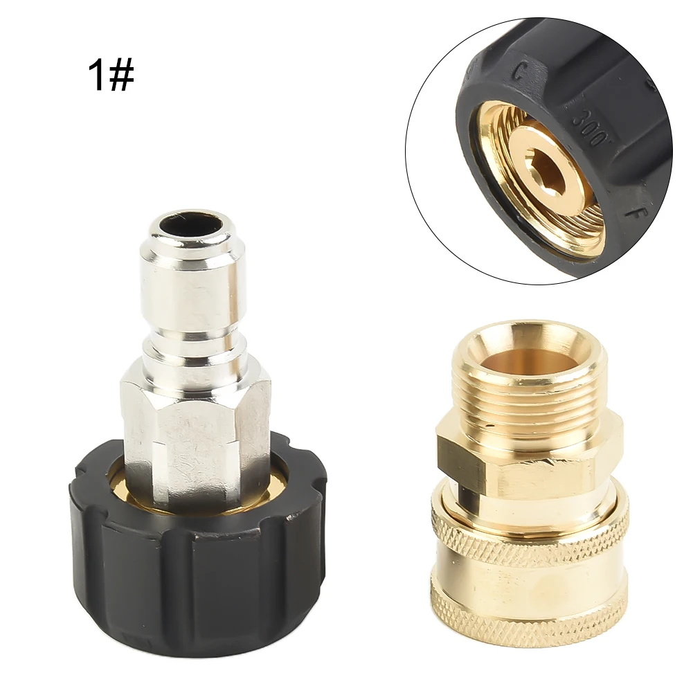 M22 14 Male To 1/4" 3/8" Pressure Washer Quick Connector Set To Spray Gun Wand Lance Bayonet Adapter Pressure Washer Spray Parts
M22 14 Male To 1/4" 3/8" Pressure Washer Quick Connector Set To Spray Gun Wand Lance Bayonet Adapter Pressure Washer Spray Parts