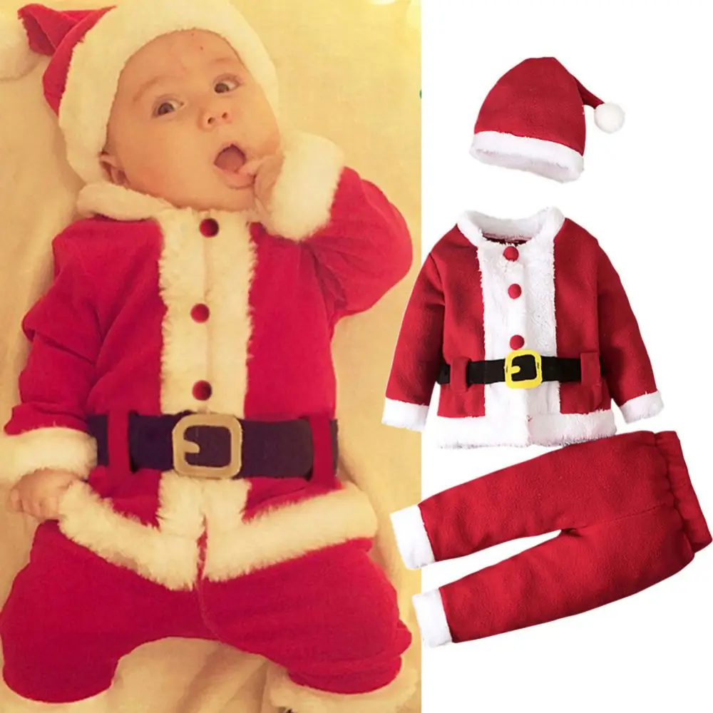 Детский Рождественский комплект с Санта Клаусом, Топ с длинным рукавом, штаны и шапка для мальчиков и девочек, Осень-зима
Детский Рождественский комплект с Санта Клаусом, Топ с длинным рукавом, штаны и шапка для мальчиков и девочек, Осень-зима