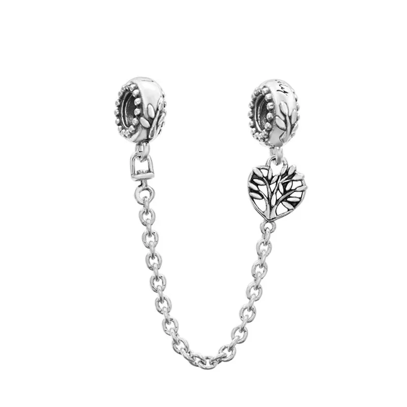 Heart Family Tree Safety Chain Charm 925 Sterling Silver Bead Fit Original Pandora Bracelet Women DIY Jewelry Gift
Heart Family Tree Safety Chain Charm 925 Sterling Silver Bead Fit Original Pandora Bracelet Women DIY Jewelry Gift