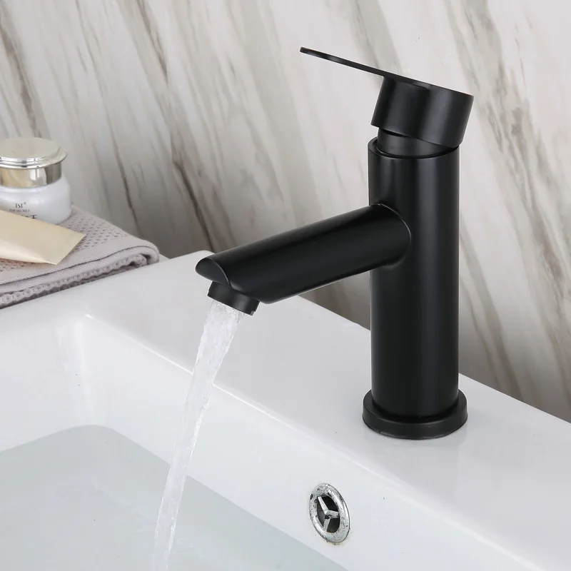 Matte Black Basin Faucet Deck Mounted Single Lever Bathroom Crane Stainless Steel Faucet Bathroom Tap Hot Cold Water Mixer Taps
Matte Black Basin Faucet Deck Mounted Single Lever Bathroom Crane Stainless Steel Faucet Bathroom Tap Hot Cold Water Mixer Taps