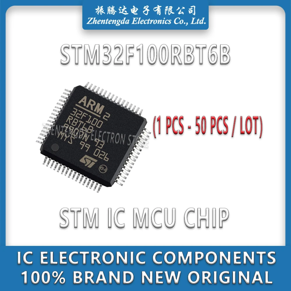 

STM32F100RBT6B STM32F100RBT6 STM32F100RB STM32F100 STM32F STM32 STM IC MCU Chip LQFP-64