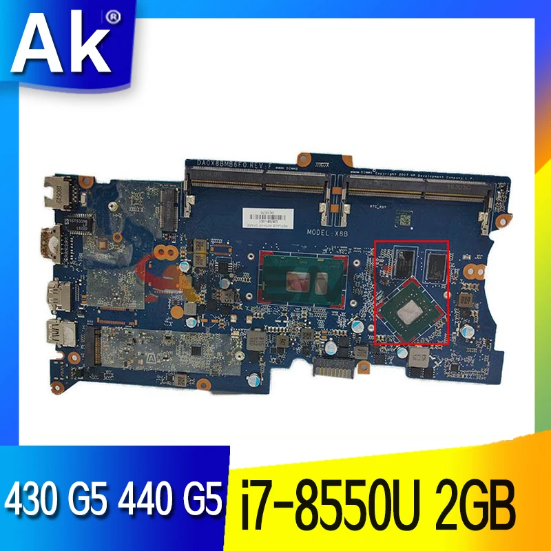 For HP ProBook 430 G5 440 G5 Laptop Motherboard i7-8550U CPU 2GB GPU DA0X8BMB6G0 X8B DDR4
For HP ProBook 430 G5 440 G5 Laptop Motherboard i7-8550U CPU 2GB GPU DA0X8BMB6G0 X8B DDR4