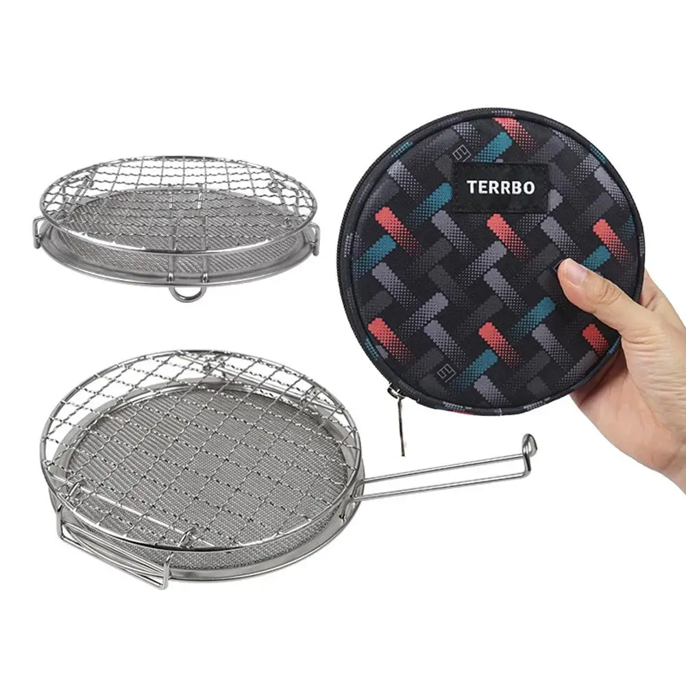 Outdoor Mini Roaster Foldable Portable Stainless Steel Multifunctional Bbq Mesh Rack For Camping Picnic Tool 
Outdoor Mini Roaster Foldable Portable Stainless Steel Multifunctional Bbq Mesh Rack For Camping Picnic Tool