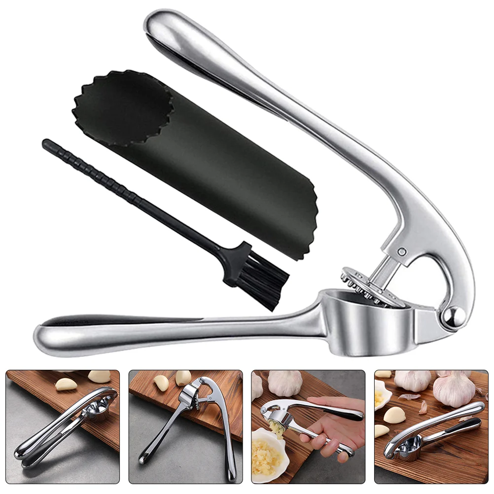 Garlic Press Mincer Crusher Tool Onion Presser Masher Stainless Steel Manual Peeler Ginger Rocker Chili Mashed Accessories
Garlic Press Mincer Crusher Tool Onion Presser Masher Stainless Steel Manual Peeler Ginger Rocker Chili Mashed Accessories