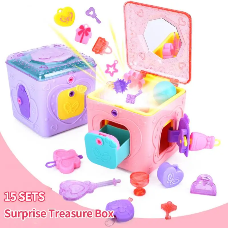 With Lock Key Unlock Puzzle Toy Key Jewelry Treasure Box Childrens Toys Childrens Play House Toys 6-in-1 Plastic 
With Lock Key Unlock Puzzle Toy Key Jewelry Treasure Box Childrens Toys Childrens Play House Toys 6-in-1 Plastic