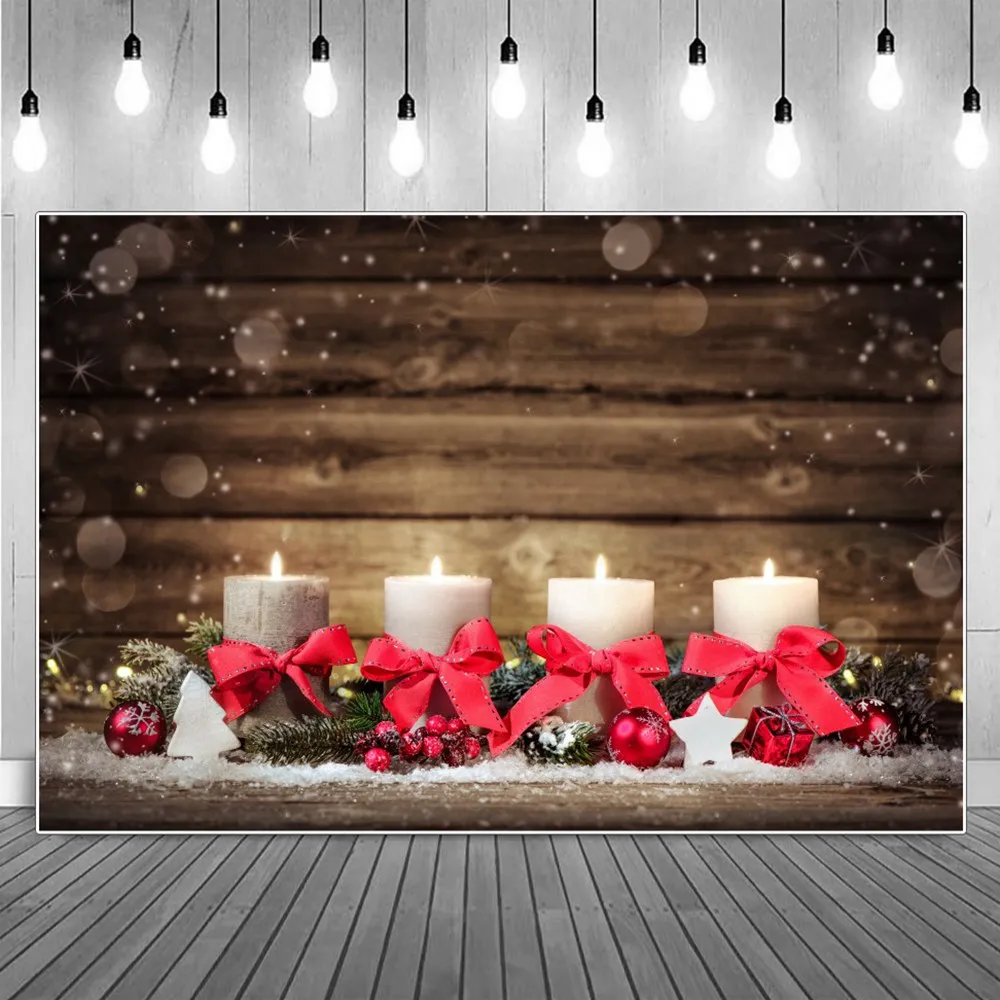 Candle Light Christmas Wooden Board Photography Backdrops Custom Red Bowknot Bells Light Spot Decoration Studio Photo Background
Candle Light Christmas Wooden Board Photography Backdrops Custom Red Bowknot Bells Light Spot Decoration Studio Photo Background