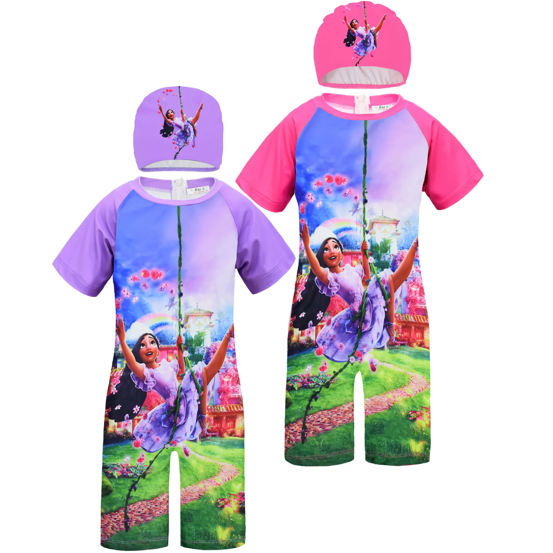 Boys Girls Cartoon Encanto Mirabel Isabel Madrigal Swimwear One Piece Swimsuit With Swimming Cap Kids Holiday Beachwear
Boys Girls Cartoon Encanto Mirabel Isabel Madrigal Swimwear One Piece Swimsuit With Swimming Cap Kids Holiday Beachwear