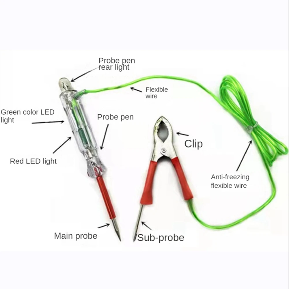 Circuit Tester 12V DC Auto Repair Special Test Pen Light Circuit Multi-Function LED Test Pen Circuit Detection Tool Set
Circuit Tester 12V DC Auto Repair Special Test Pen Light Circuit Multi-Function LED Test Pen Circuit Detection Tool Set