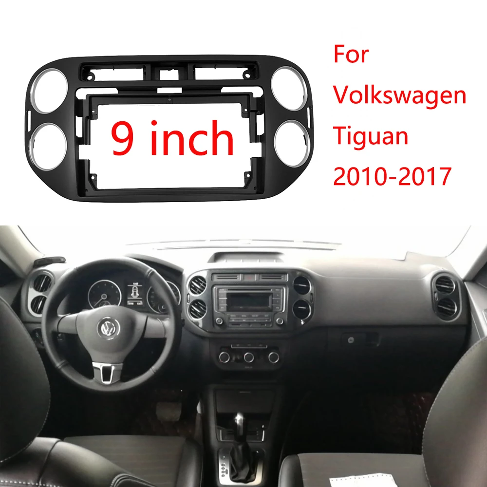 BYNCG Car Stereo Audio 2Din Fascia Frame Adapter For Volkswagen Tiguan 9" Big Screen DVD Fitting Panel Frame Installation Kit
BYNCG Car Stereo Audio 2Din Fascia Frame Adapter For Volkswagen Tiguan 9" Big Screen DVD Fitting Panel Frame Installation Kit