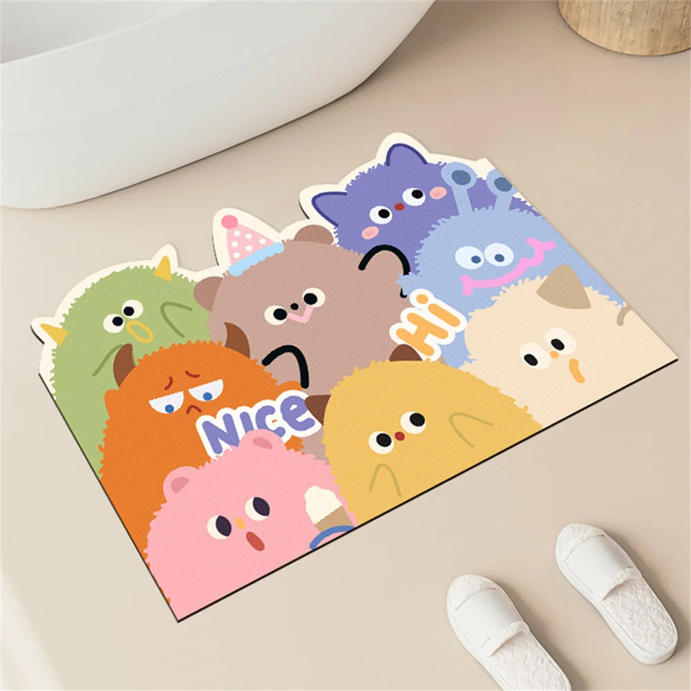 Cute Little Monster Print Irregular Carpet Bathroom Non-Slip Rug Hallway Entrance Door Mat Home Decoration Kawaii Mat
Cute Little Monster Print Irregular Carpet Bathroom Non-Slip Rug Hallway Entrance Door Mat Home Decoration Kawaii Mat