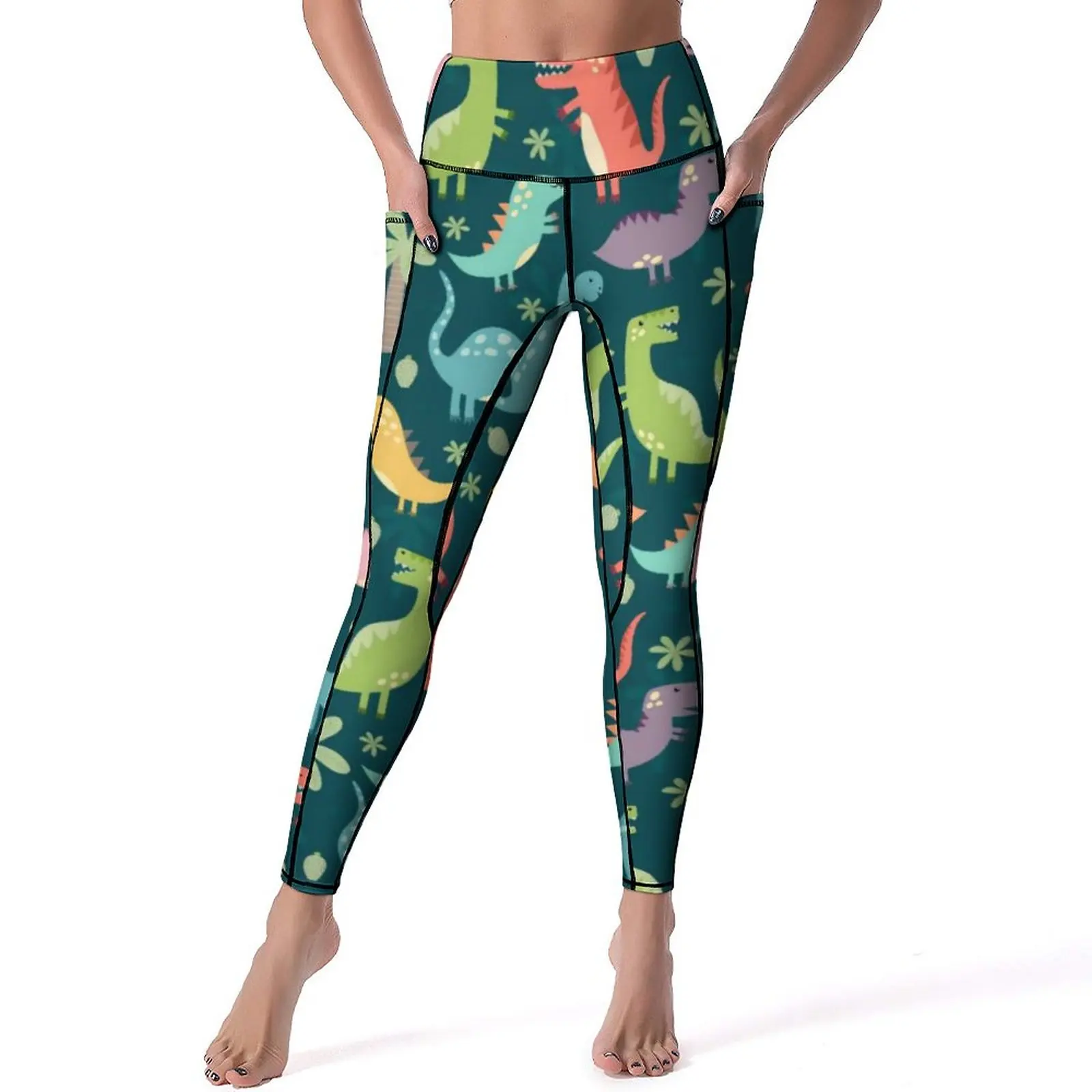 Cute Colorful Dinosaurs Leggings Tyrannosaurus Rex Dinosaur Fitness Yoga Pants Push Up Fashion Leggins Stretch Sport Legging
Cute Colorful Dinosaurs Leggings Tyrannosaurus Rex Dinosaur Fitness Yoga Pants Push Up Fashion Leggins Stretch Sport Legging
