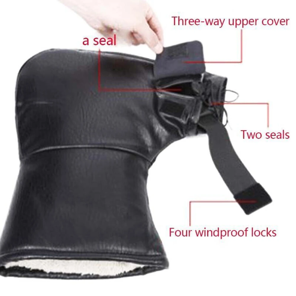 Motorcycle Handlebar Gloves Winter Black Winter Windproof Brand New High Quality Silk Cotton + Sponge Warm Mitts
Motorcycle Handlebar Gloves Winter Black Winter Windproof Brand New High Quality Silk Cotton + Sponge Warm Mitts